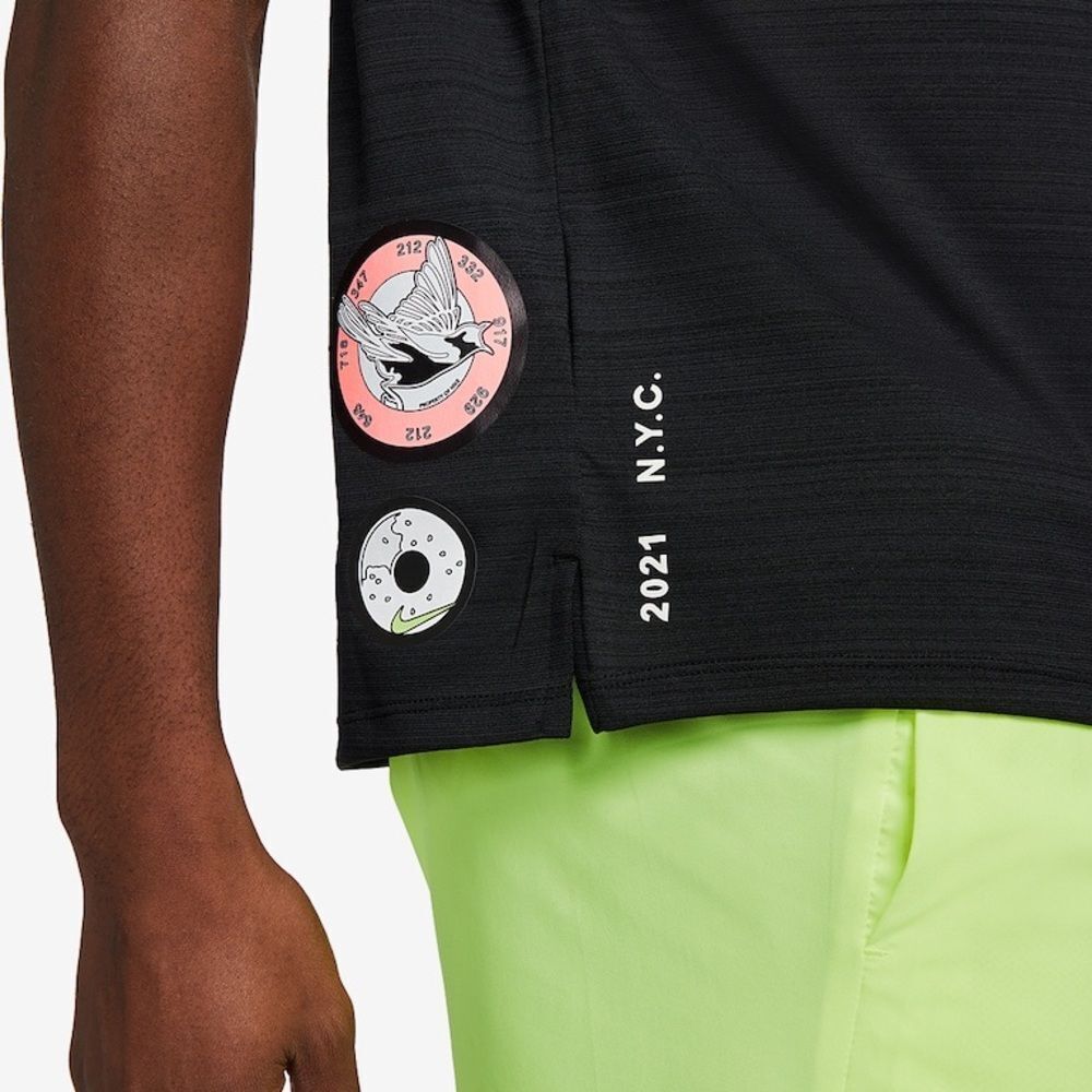 NWOT Nike Dri-FIT Miler NYC Short Sleeve Running Top Black Men’s - Picture 5 of 14